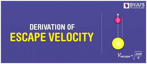 Escape Velocity Formula 的图像结果