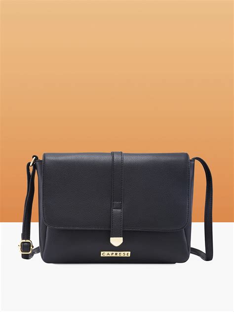 Buy Caprese Romea Medium Black Sling Bag @ 799 | Caprese Bags