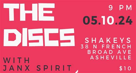 New Expressions in Rock Music: The Discs and Janx Spirit at Shakeys ...