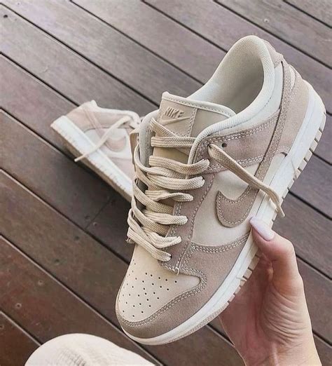 nike dunk low tan & white | Fashion shoes, Swag shoes, Nike shoes outfits