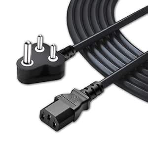 Buy Geonix 1.5 Meter Computer Power Cable Cord for Desktops PC ...