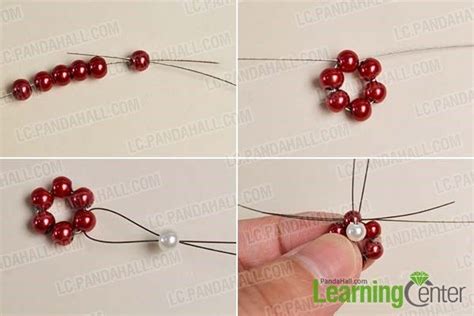 Image result for Beaded Flower Ring Tutorial