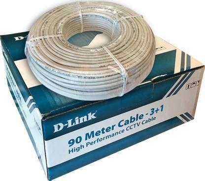 D-Link Premium CCTV Wire - 100% Pure Copper Coaxial Cable 90 Mtr. (3+1 ...
