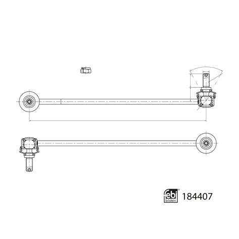 febi | 184407 | Stabiliser Link with lock nuts | bilstein group ...