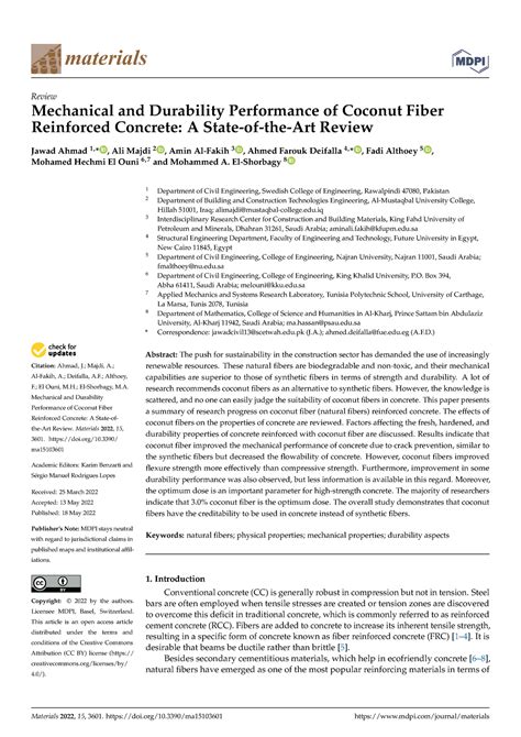 Materials-15-03601 - good - Citation: Ahmad, J.; Majdi, A.; Al-Fakih, A ...