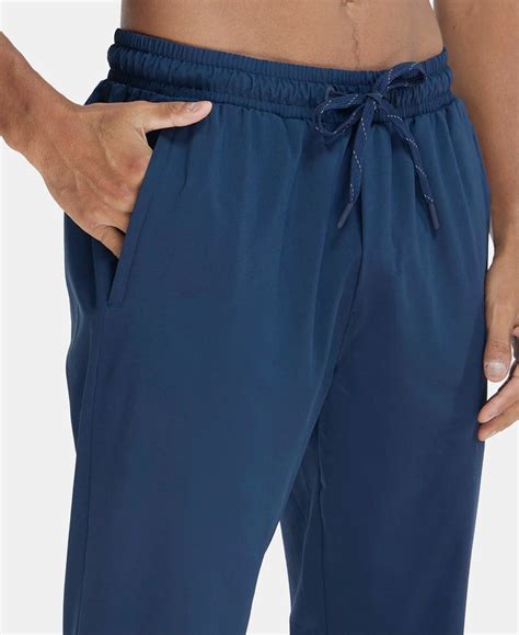 Buy Recycled Microfiber Elastane Stretch Trackpant with Zipper Pockets ...