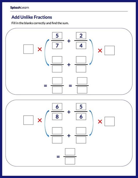 Image result for Math Addition Fraction Worksheets