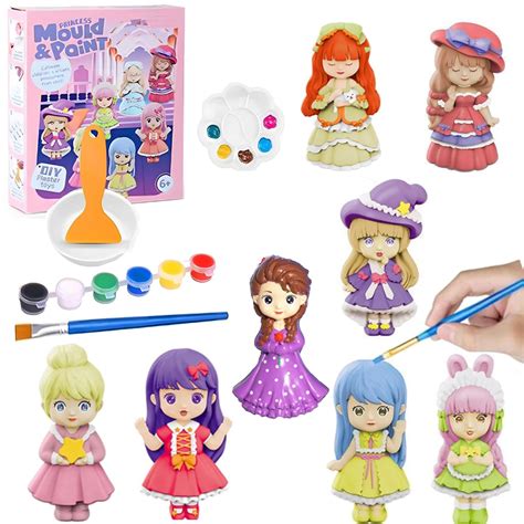 SUPER TOY Activities DIY Mould and Paint Craft kit, Paint Your Own Doll ...