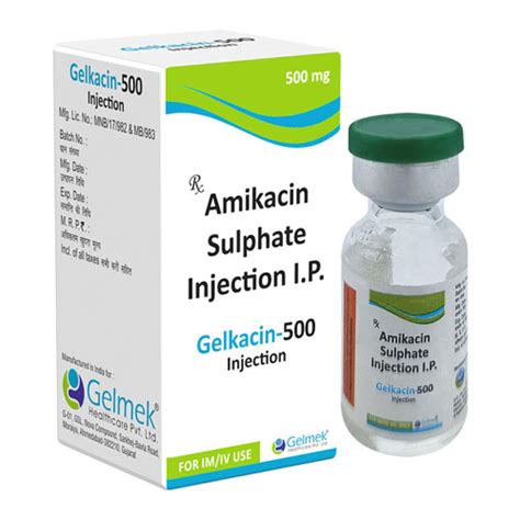 GELKACIN-500 Injection Gelmek Healthcare Pvt. Ltd