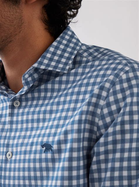 Andamen Shadow Blue Check Shirt