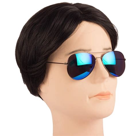 Buy NUVeW Unisex Aviator Sunglasses Multicolor Frame Metal Lens (Free ...