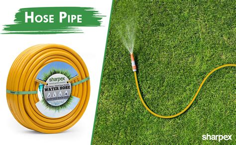 Sharpex 10 Meter 0.5 Inch Hose Pipe for garden | Heavy Duty Yellow ...