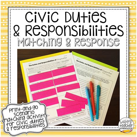 Civic Duties & Responsibilities Archives - Happy Teacher Resources