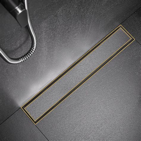 Ruhe® Marble Insert Floor Drain | 24 x 2 Inches Waste Water Floor Drain ...