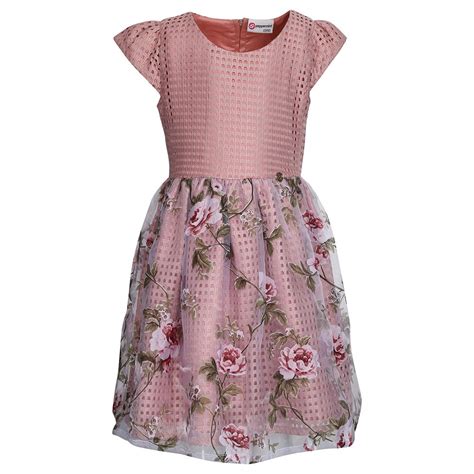 Peppermint Girls' Dress (L-TP-DRS-2162-4840_Blush_90) : Amazon.in ...