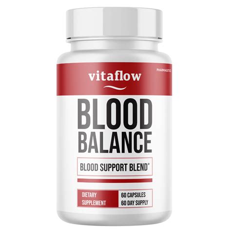 VitaFlow Blood Balance Blood Support Blend Genuine VitaFlow - 60 Capsu ...