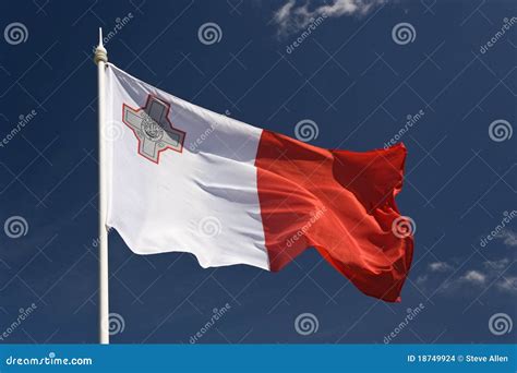 Flag of Malta stock photo. Image of island, mediterranean - 18749924