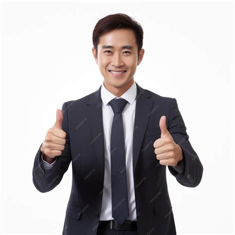 Premium Photo | A man in a suit giving the thumbs up