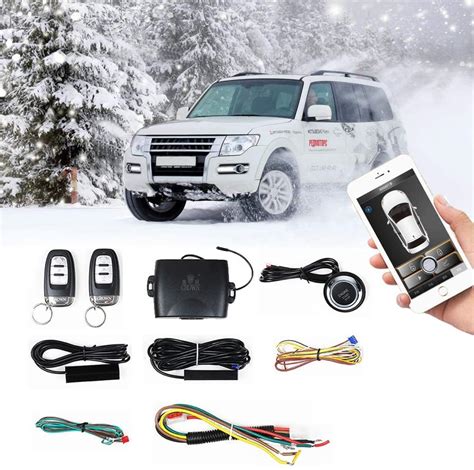 Remote Start PKE Passive Keyless Entry One Key Engine Start With Shock ...
