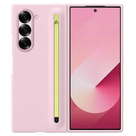 Samsung Galaxy Z Fold 5 Slim Skin Feel S Pen Case with Stylus - Pink ...