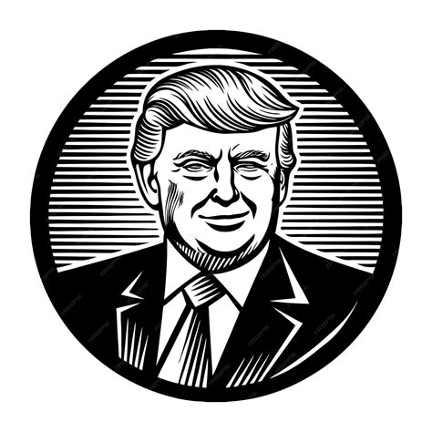 Donald trump silhouette | Premium AI-generated vector