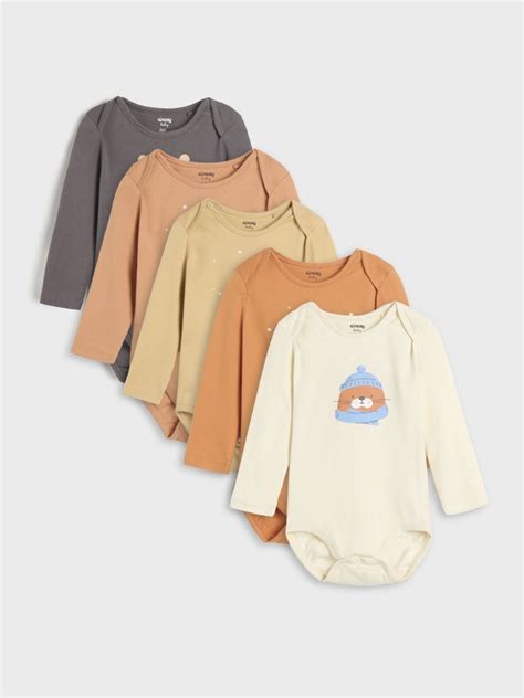 Bodysuits 5 pack Color dark grey - SINSAY - 217BA-90X
