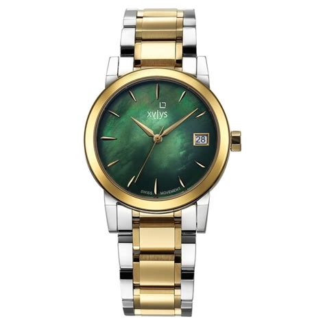 Buy Online Xylys Ethereum Swiss Analog Stainless Steel Green Dial Watch ...