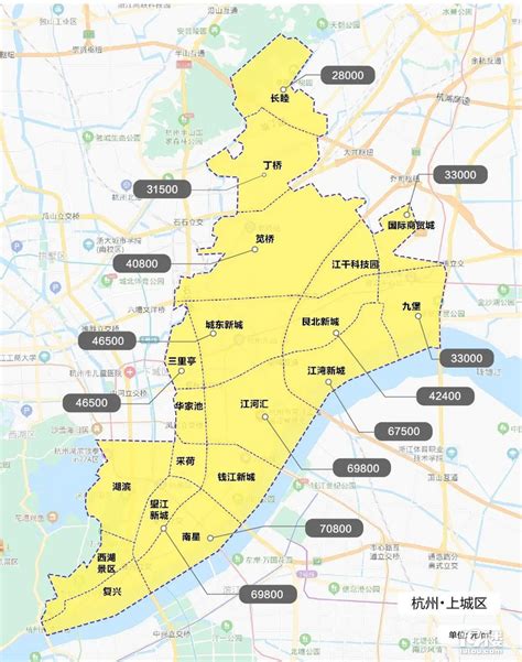 杭州每个区的分布图,房价,_大山谷图库