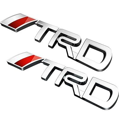 Buy LP-BS09A - TRD Car Emblem Chrome Stickers Decals Badge Labeling for ...