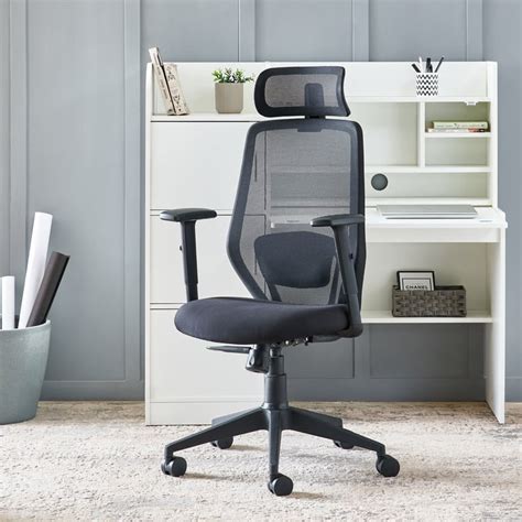 Buy Yuva Eiffel Mesh High Back Office Chair - Black from Home Centre at ...
