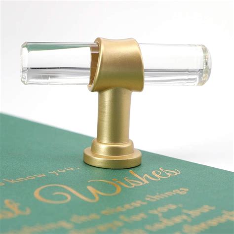 Buy 20 Pack LONTAN Cabinet Door Knobs Brushed Brass Crystal Cabinet ...