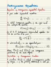 Image result for Homogeneous Equation Examples