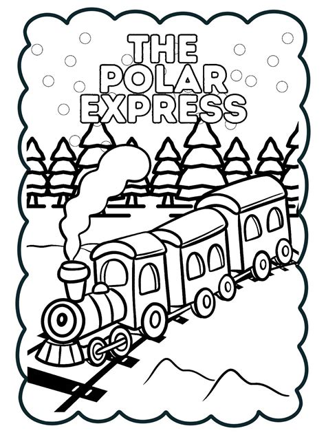 Polar Express Coloring by The Thrifty Goose | TPT
