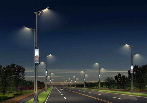 智慧路灯-075-智慧路灯-交通标志牌杆- 太阳能路灯- led路灯
