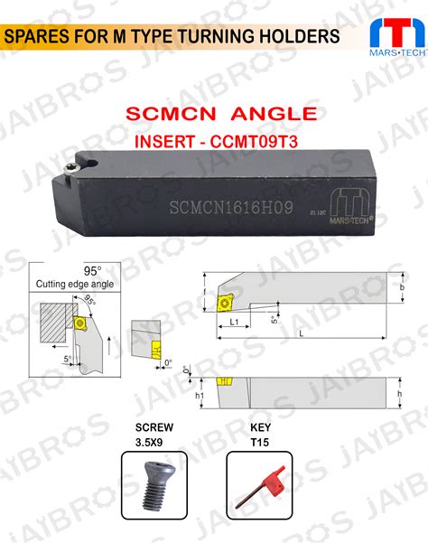 SCMCN -CCMT09T3 Turning Holder ccmt SCMCN pack of 1 – Jaibros