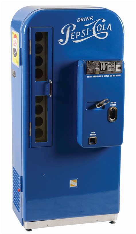 Lot Detail - 10¢ VMC MODEL 81 EMBOSSED PEPSI-COLA VENDING MACHINE.