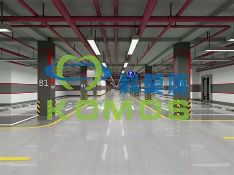 铜川政务车库3D效果图-地下车库3D效果图设计-贵州科莫施停车场设计有限公司
