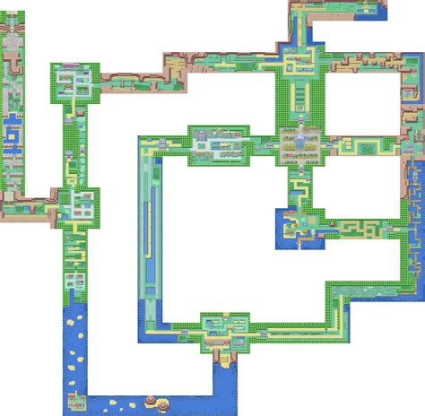 Map of the World of Pokémon Fire Red