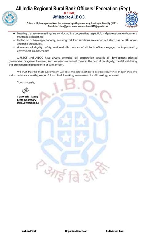 AIRRBOF Seeks Action After Alleged Coercion of Bank Officers in Loan ...