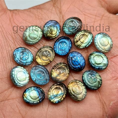 Buy Top Quality Labradorite Evil Eye Beads, Labradorite Carved Beads ...
