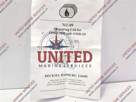 DECKMA HAMBURG MEASURING CELL KIT FOR OMD-24/2008 AND OMD-24 | United ...