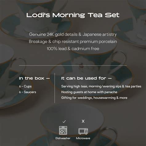 Lodi's Morning Tea Set | 12pc | Gift Box – Lagavi