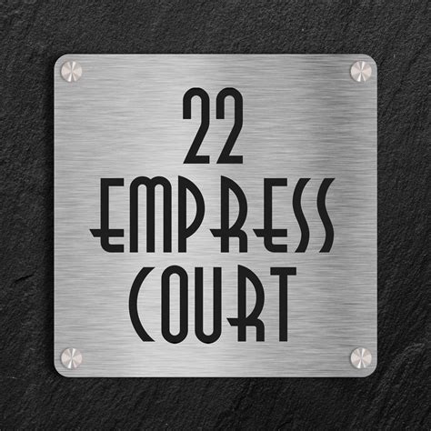 Buy Grade Stainless Steel Name Plates Online | 304 Grade | Housenama