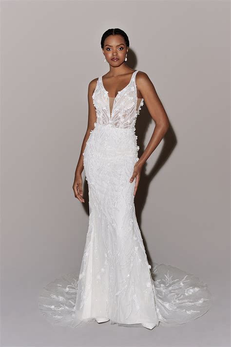 Wedding Dress Sheer Bodice