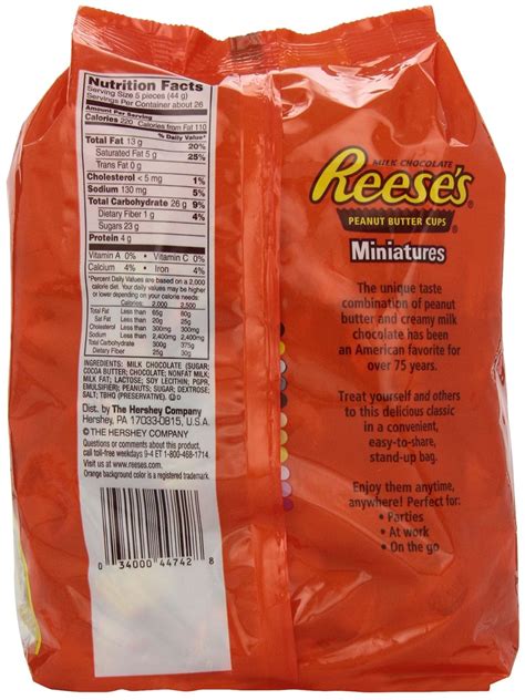 reese's peanut butter cups ingredients