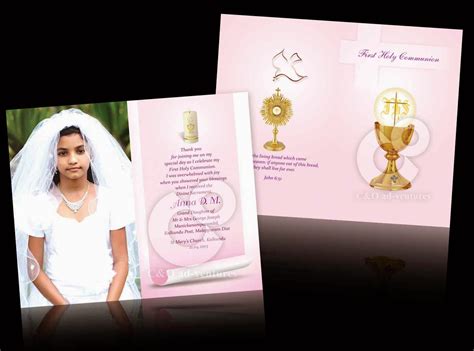 Free Printable First Holy Communion Invitation Cards Printable Templatesfirst Holy Communion Cards