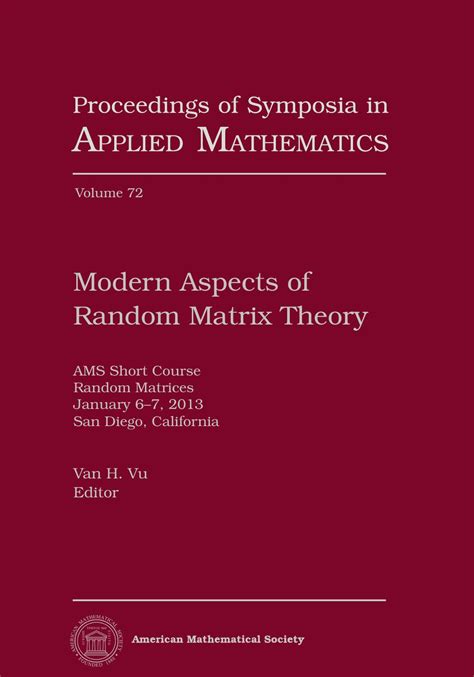Modern Aspects of Random Matrix Theory