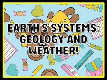 EARTH'S SYSTEMS: GEOLOGY AND WEATHER! Grade 7 And 8 Science Door Decor ...