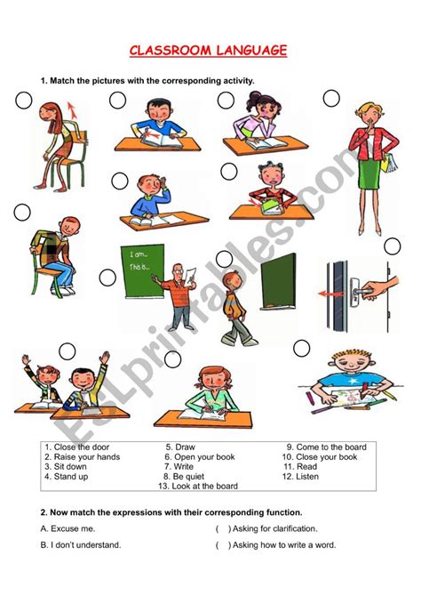 Classroom Language Activities 的图像结果