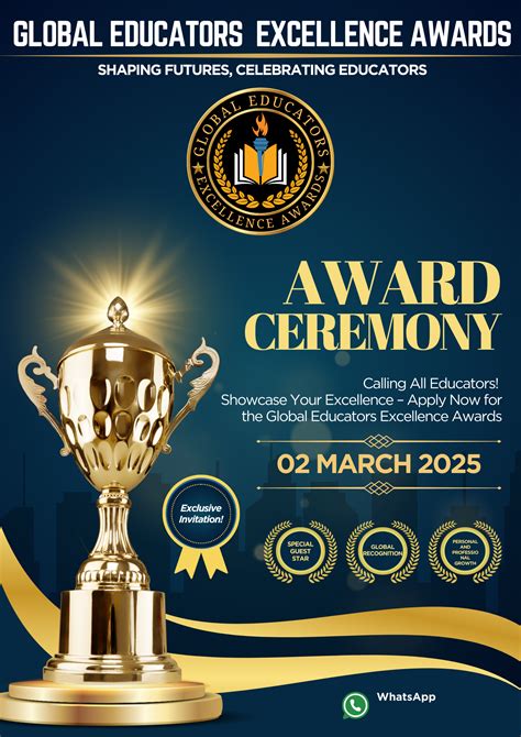 Celebrating Excellence in Education: Apply Now for the Global Educators Excellence Awards 2025 ...